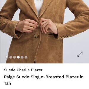 PAIGE Tan Suede Blazer
